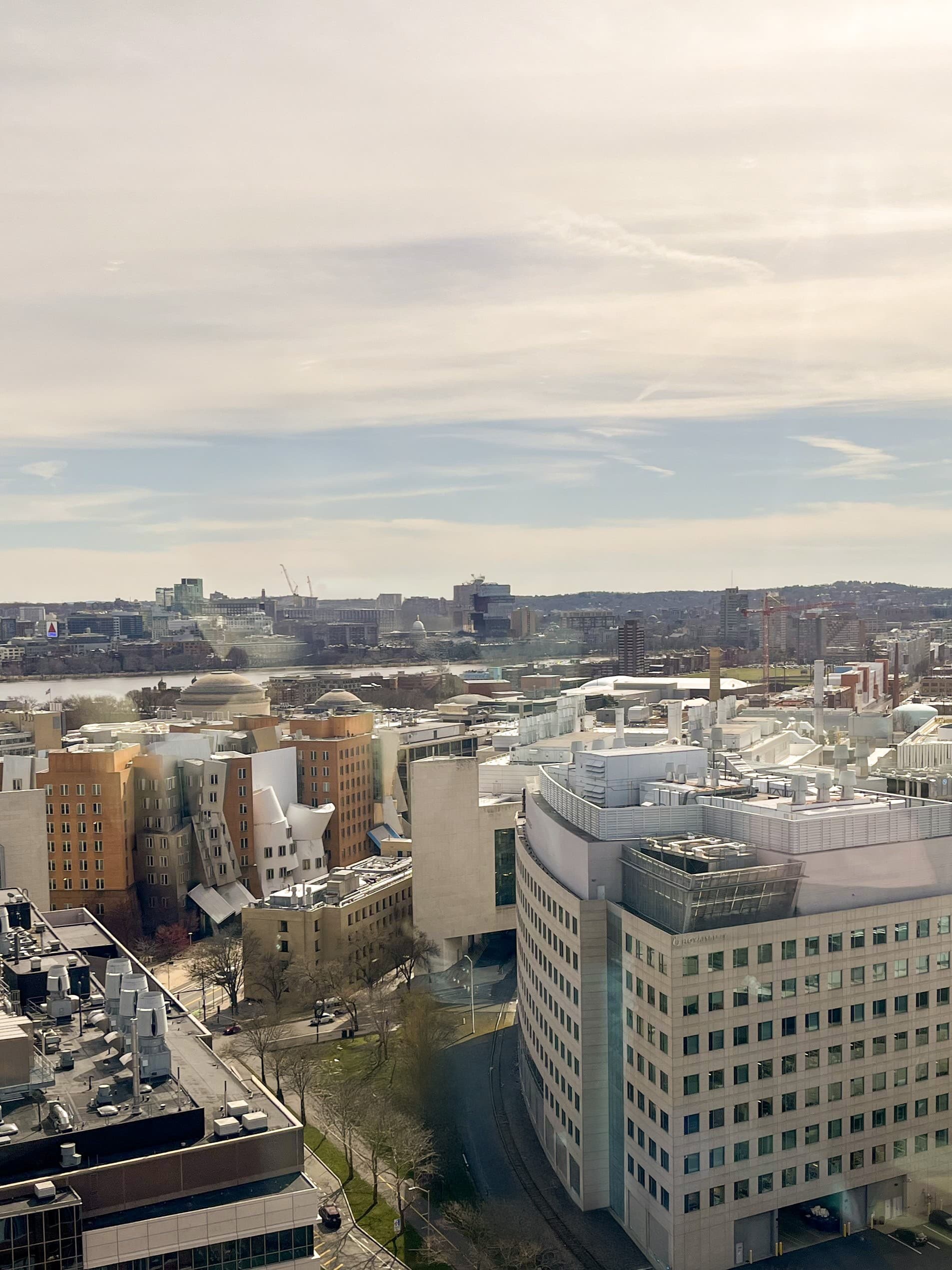 aerial view of Kendall Square